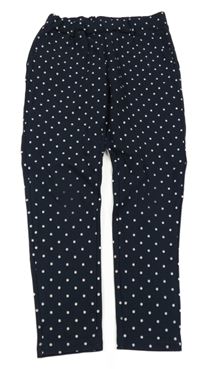 Tmavomodré puntíkaté teplákové kalhoty Name it