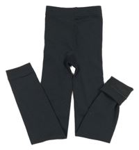 Tmavošedé thermo punčochové legíny 