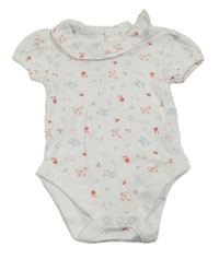 Bílé květované body Nutmeg