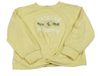 Žlutá mikina s nápisem George