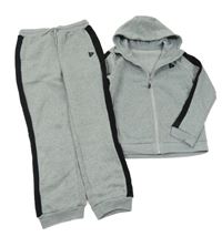2 set - šedá propínací mikina s kapucí + tepláky Donnay