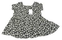 Nové - černo-smetanové květované šaty Next