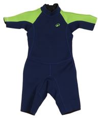 Tmavomodro-zelený neopren Decathlon