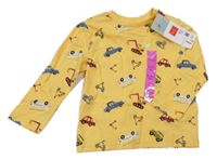 Nové - žluté triko s bagry Primark