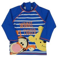 Tmavomodré UV triko s Medvídkem Pú a Tygrem Disney