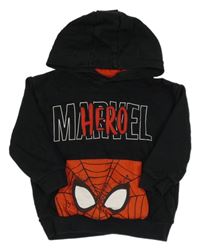 Černá mikina se Spidermanem a kapucí George