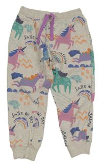 Světlešedé tepláky s jednorožci Next