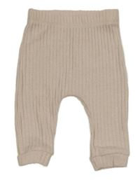 Světlerůžové žebrované úpletové tepláky George