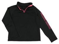 Černo-růžová thermo mikina s nápisem Ergeenomixx