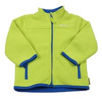 Hráškovo-modrá fleecová propínací mikina Orchestra 