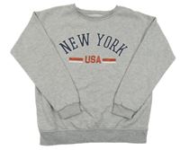 Světlešedá mikina s nápisem Primark