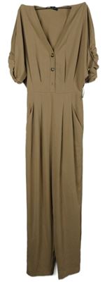 Dámský béžový kalhotový overal Dorothy Perkins 