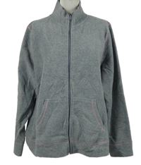 Dámská šedá fleecová propínací mikina Beneto 