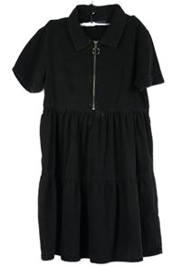 Dámské černé riflové šaty Denim 