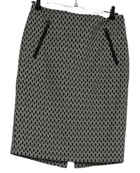 Dámská černo-bílá kostičkovaná pouzdrová sukně M&S