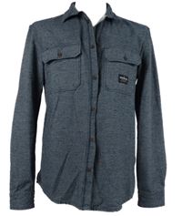 Pánská tmavomodrá melírovaná košile Quiksilver 