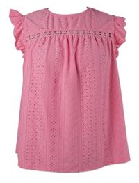 Dámská růžová madeirová halenka Shein 