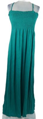 Dámské zelené žabičkové dlouhé šaty Bodyflirt 