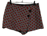 Dámská černo-červená vzorovaná skort sukně River Island 