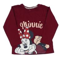 Vínové triko s Minnie Disney