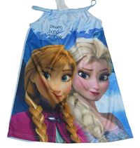 Světlemodré šaty s Frozen Disney