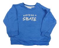 Modrá mikina s nápisem so cute