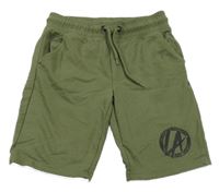 Khaki teplákové kraťasy s potiskem Chapter young