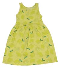 Světlezelené šaty s limetami H&M