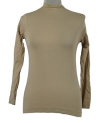 Dámské béžové triko s rolákem Max