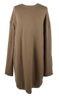 Dámské hnědé svetrové šaty Shein