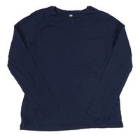 Tmavomodré triko H&M