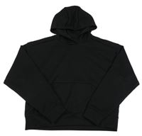 Černá sportovní crop mikina s kapucí zn. Matalan