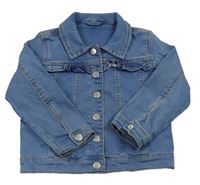 Modrá tepláková riflová bunda s volánky Matalan