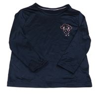 Tmavomodré thermo triko s mrakem Lupilu