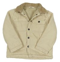 Světlebéžová riflová zateplená bunda M&S