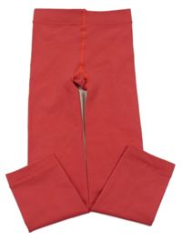 Jahodové thermo punčochové legíny