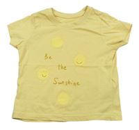 Žluté tričko se sluníčky Primark 