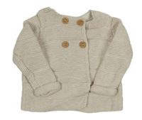 Béžový propínací svetr Mothercare