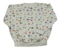 Bílá oversize mikina se vzorem Primark