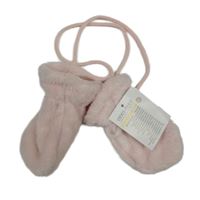 Nové - Světlerůžové chlupaté rukavice Ergee