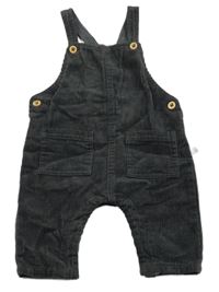 Tmavošedé manšestrové lacláče Smile 