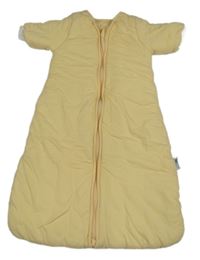 Smetanový bavlněný zateplený spací pytel 