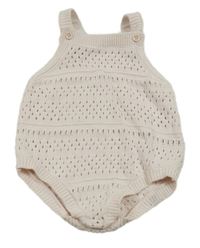 Světlerůžové pletené laclové kraťasy s dirkovaným vzorem F&F