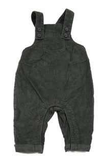 Šedé sametové manšestrové laclové kalhoty s kapsou Tu