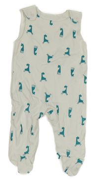 Bílé dupačky se žirafami