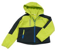 Limetkovo-antracitová softshellová bunda s kapucí Kilimanjaro