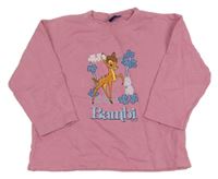 Růžová mikina s Bambim Disney 