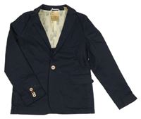 Tmavomodré plátěné sako Scotch Shrunk