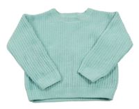 Pomněnkový žinylkový svetr Primark