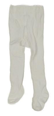 Bílé vzorované punčocháče 